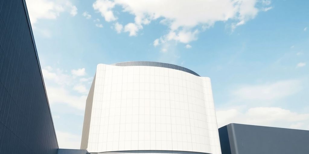 Rolls-Royce SMR power plant exterior.