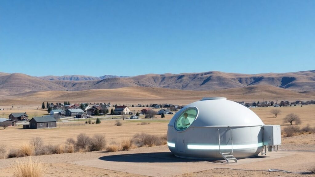 Wyoming town with nuclear microreactor facility.