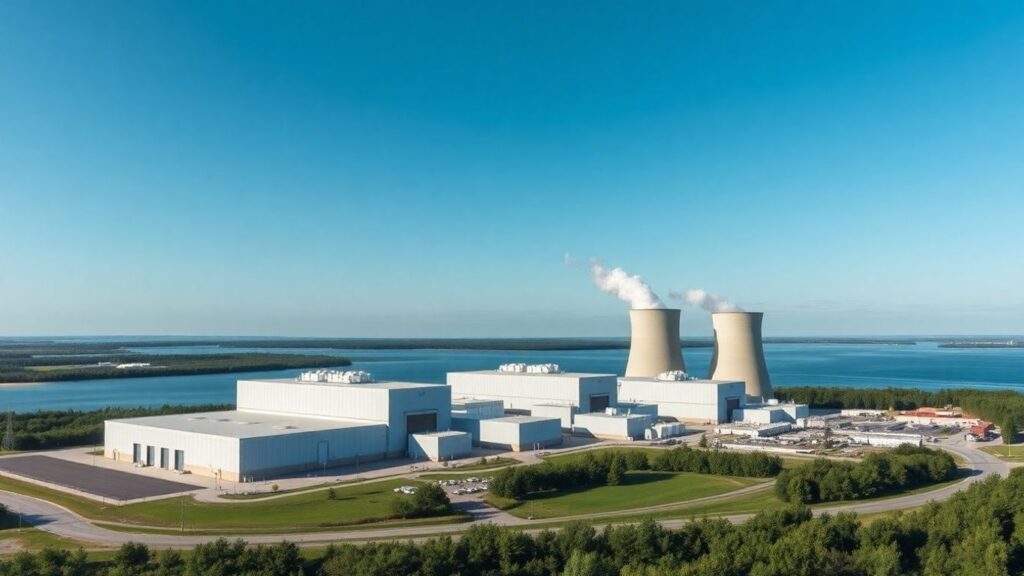 Ontario nuclear power plant with small modular reactors