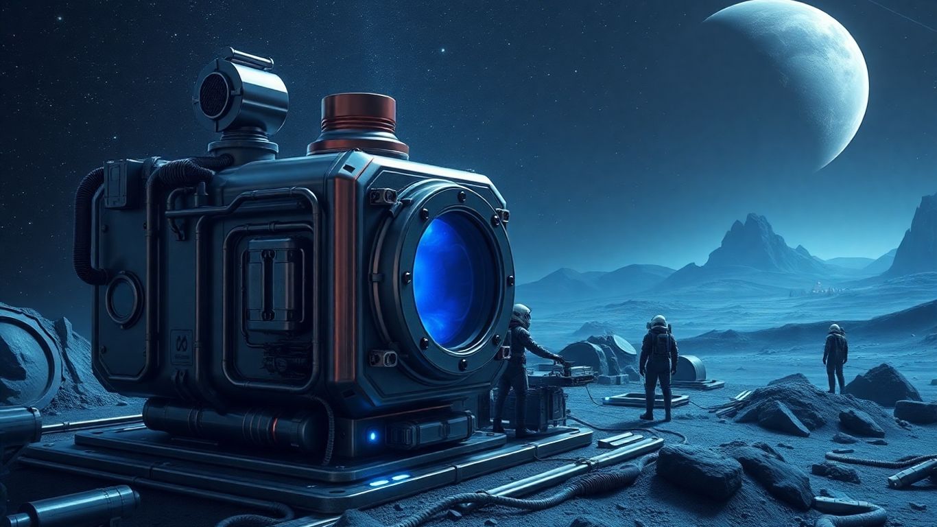 Mini nuclear reactor powering space and mining operations