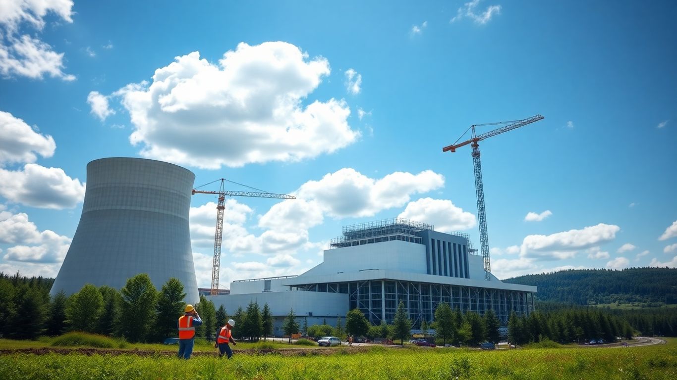 Ontario small modular reactor groundbreaking clean energy construction