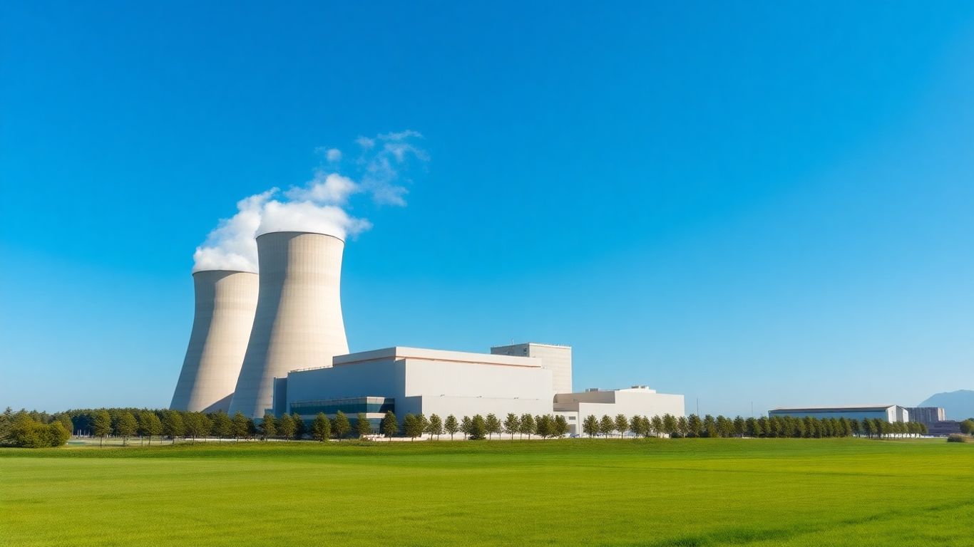 New nuclear power plant under construction.