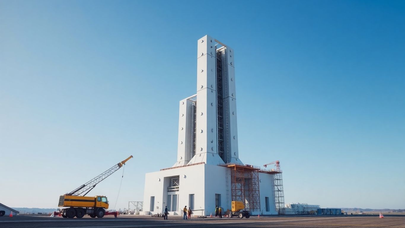 Small modular nuclear reactor construction site in Ontario.