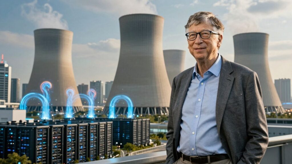 [Bill Gates] and nuclear power plant fueling AI and homes.