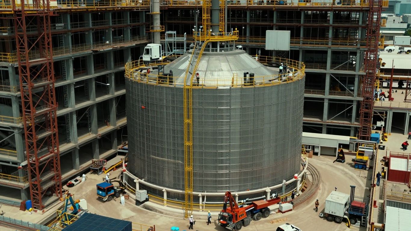 Construction of Ontario's first small modular nuclear reactor.