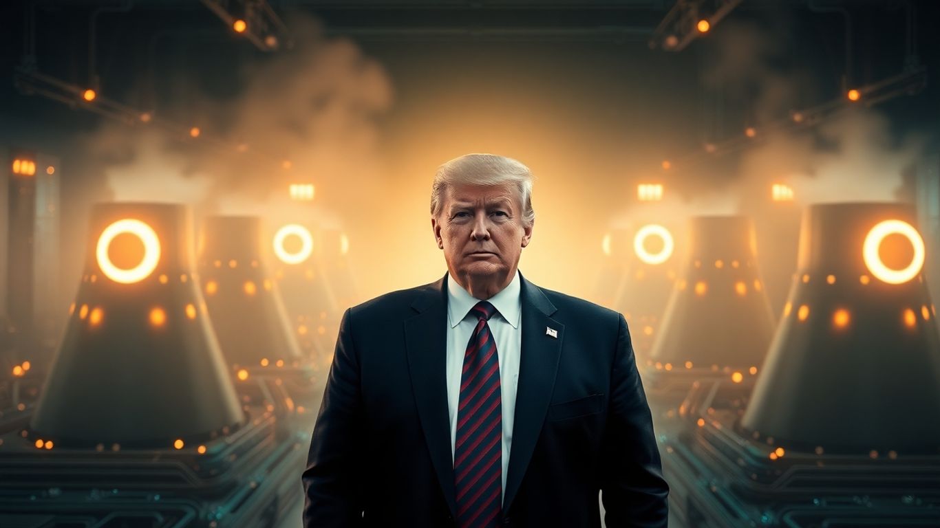 [Trump] announces $92B AI and energy investment, focusing on nuclear power.