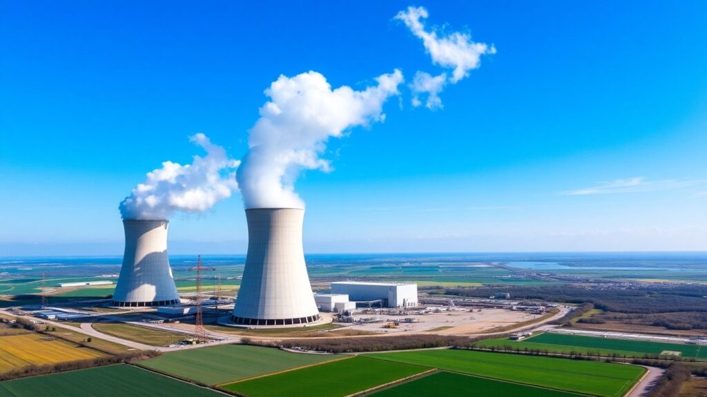 Sizewell C nuclear power plant construction site.
