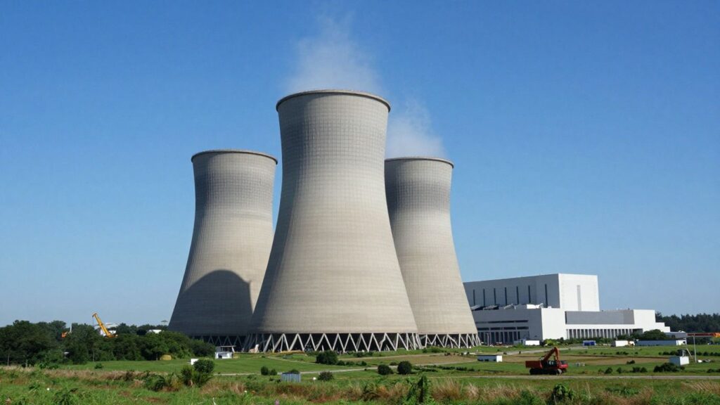 Sizewell C nuclear power plant construction site.