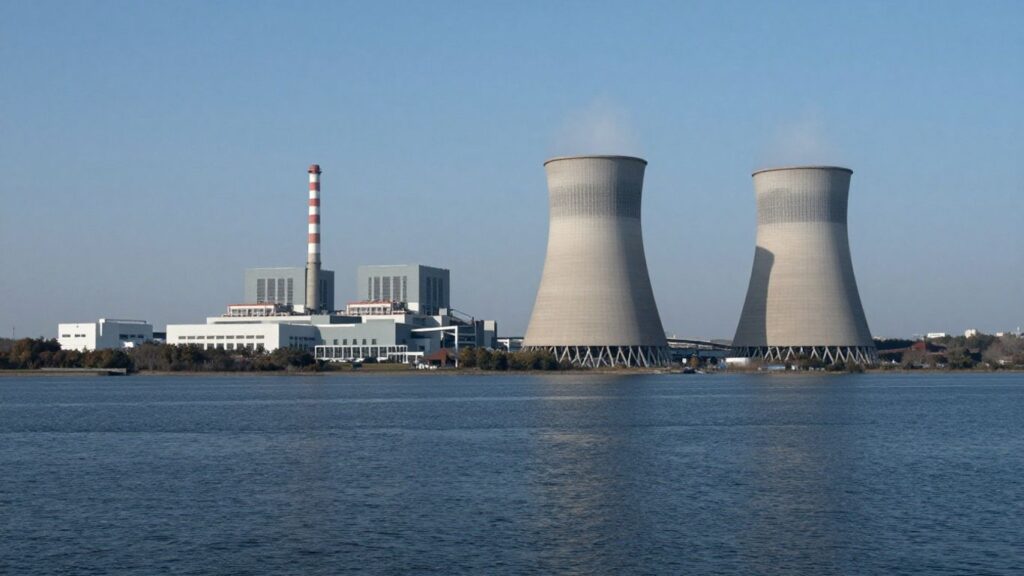 Sizewell C nuclear power plant construction site.