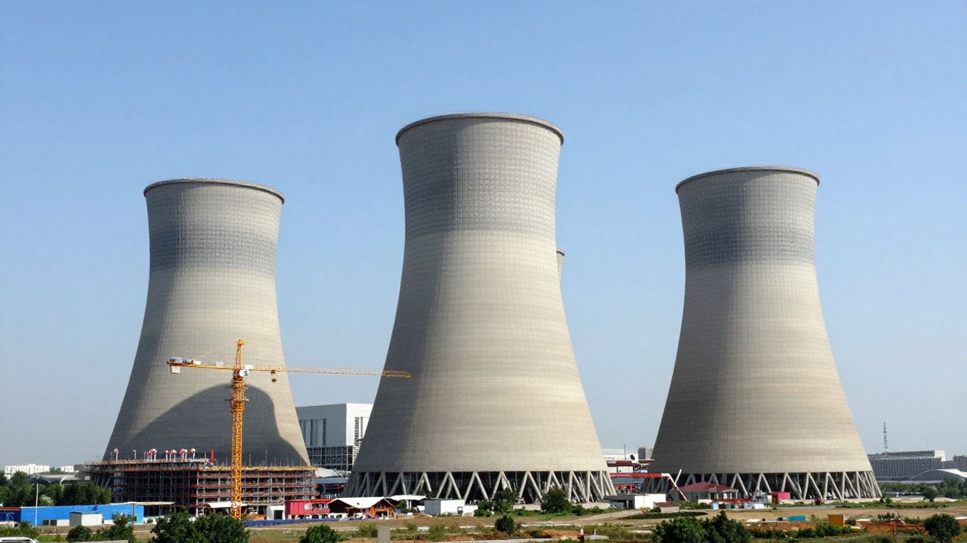 Sizewell C nuclear power plant construction site.
