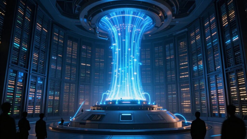 Nuclear power plant fueling AI data center